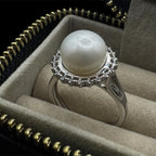 Pearlescent Halo Ring