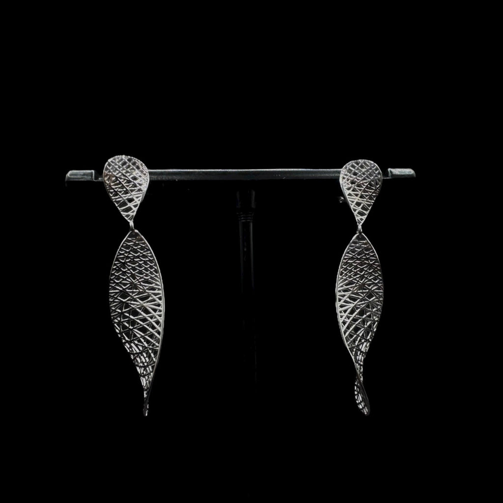 Twisted Silver Earrings