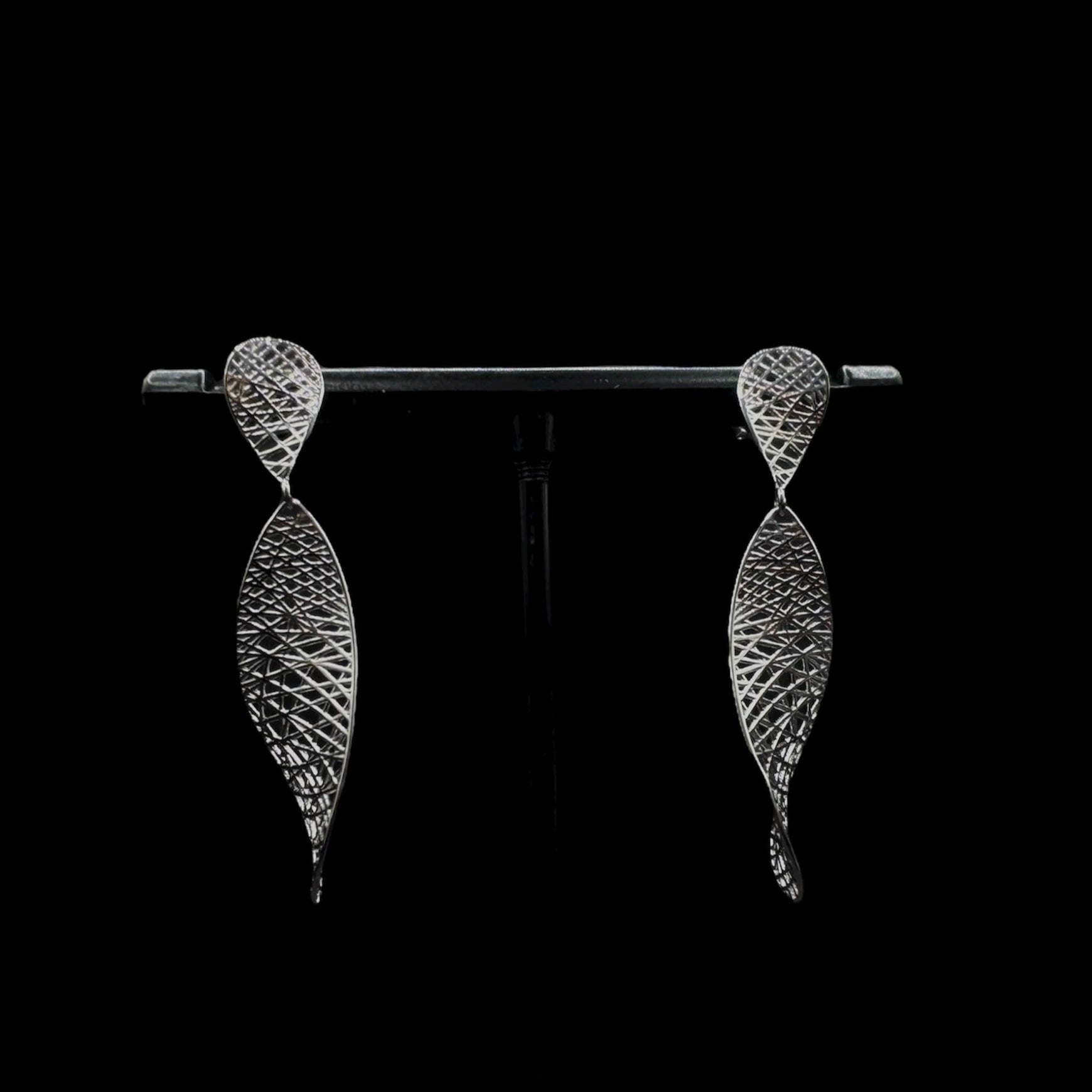 Twisted Silver Earrings