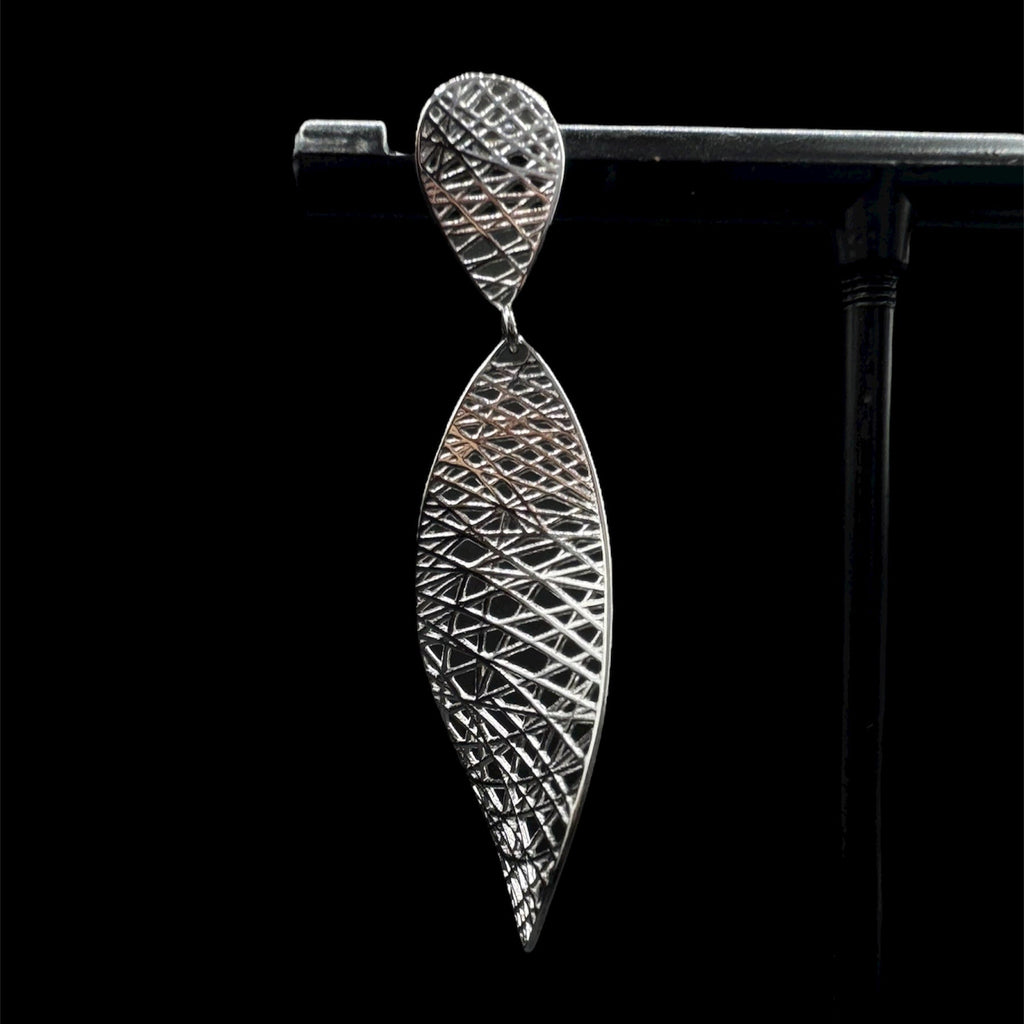 Twisted Silver Earrings