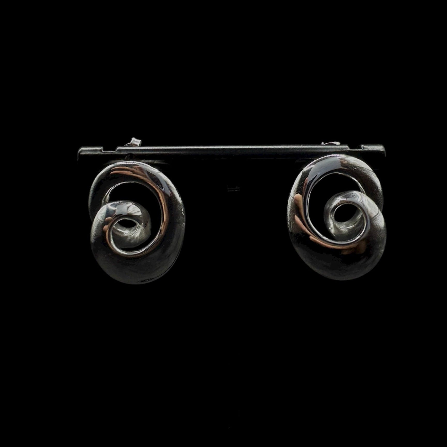 Silver Whirl Earrings