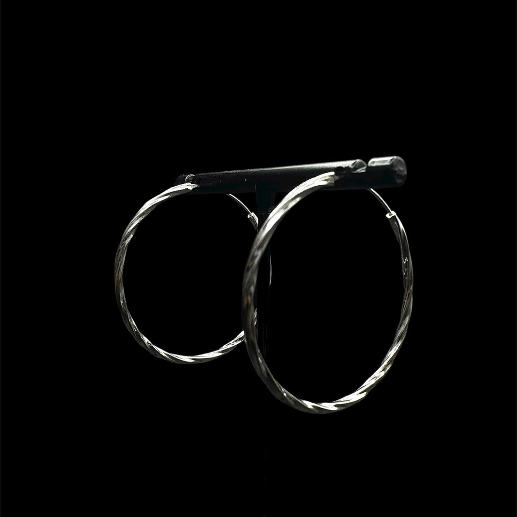 Silver Halo Earrings