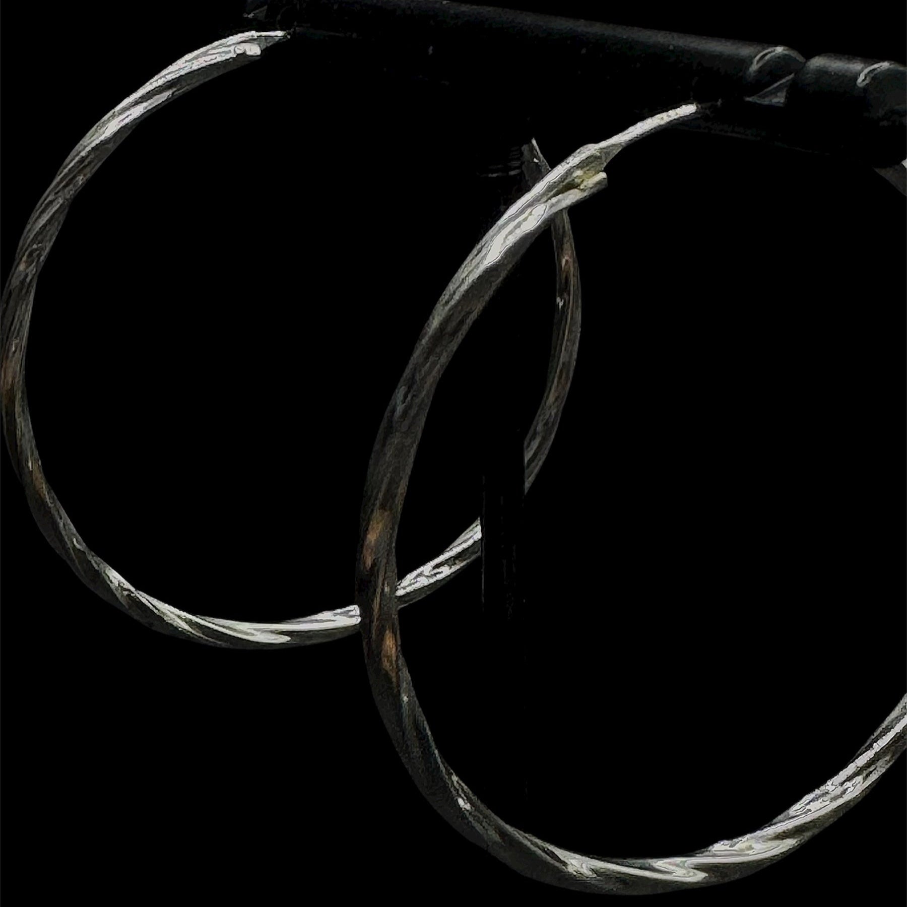 Silver Halo Earrings